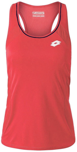 Ženska majica bez rukava Lotto Squadra W Tank PL - red flue