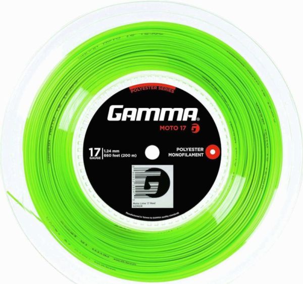 Tennis String Gamma MOTO (200 m) - Green