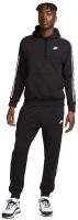 Herren Tennistrainingsanzug Nike Club Fleece Casual Hoodie - Schwarz