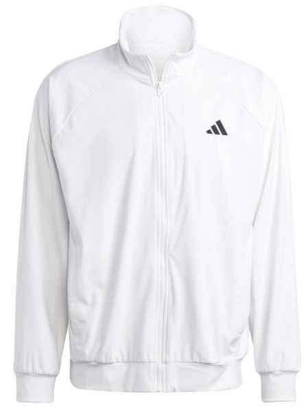 Herren Tennissweatshirt Adidas Vel Jacket Pro - white