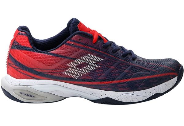 Men’s shoes Lotto Mirage 300 SPD - navy blue/all white/red poppy