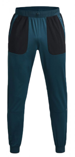 Męskie spodnie tenisowe Under Armour Men's UA Rush All Purpose Joggers - blue note/black