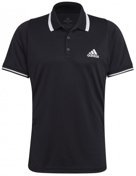 Herren Tennispoloshirt Adidas Freelift Polo M - black/white