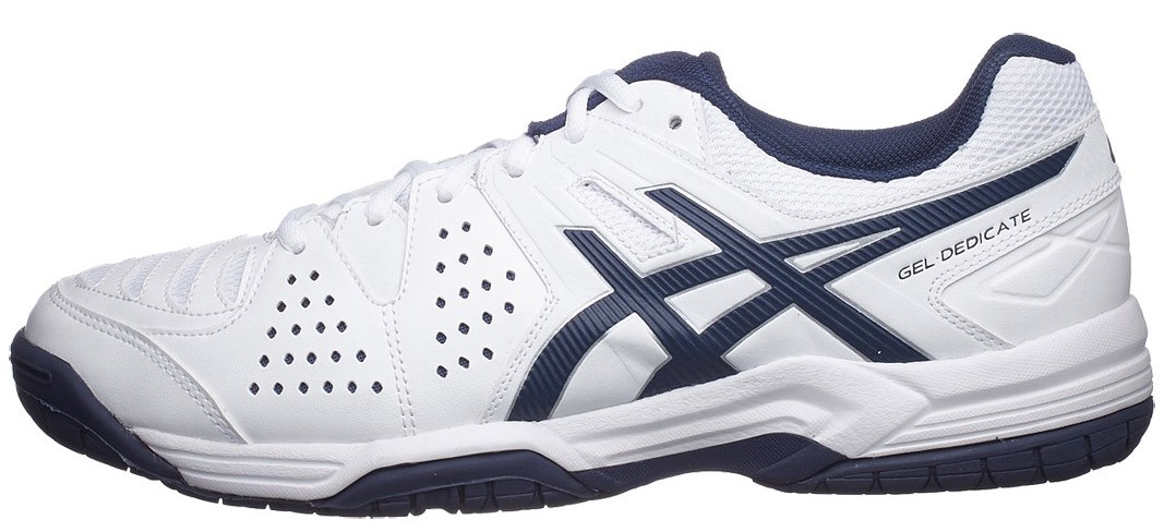 Asics Gel Dedicate 4 white navy silver