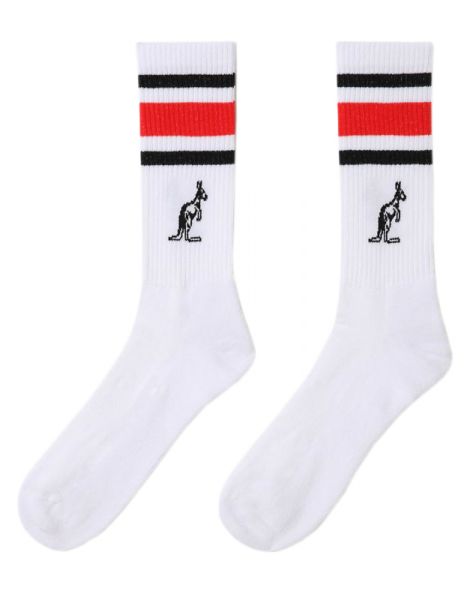 Ponožky Australian Cotton Socks With Stripes 1P - bianco/blue cosmo