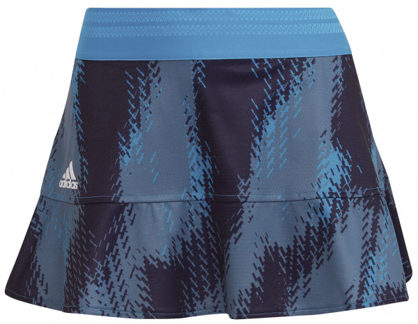 Jupes de tennis pour femmes Adidas Tennis Printed Match Skirt Primeblue W - sonic aqua