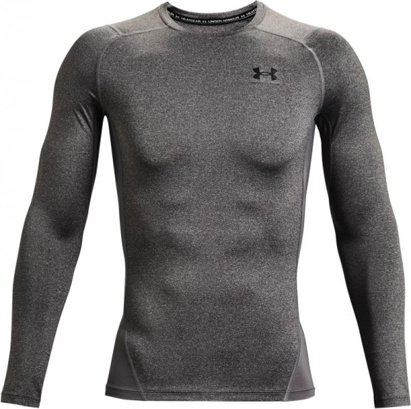Muška kompresijska odjeća Under Armour HeatGear Armour Comp Long Sleeve M - carbon heather/black