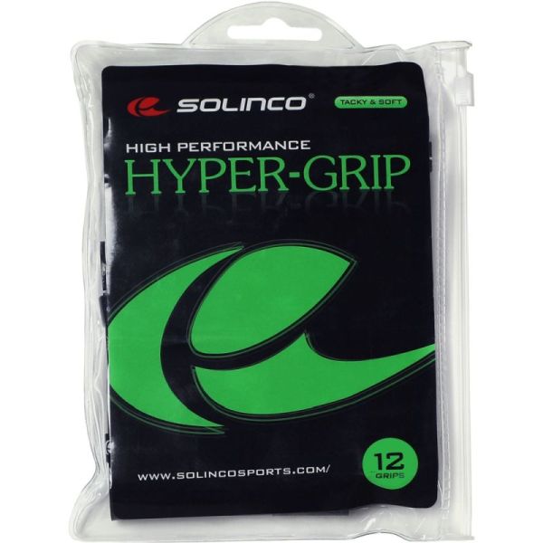 Tenisa overgripu Solinco Hyper Grip (12P) - white
