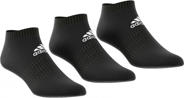 Teniso kojinės Adidas Cushion Low 3PP - Black/Black/Black