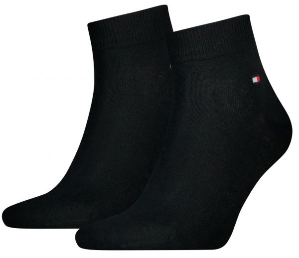 Ponožky Tommy Hilfiger Men Quarter 2P - black