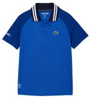 T-shirt pour garçons Lacoste Sport X Daniil Medvedev Jersey Polo Shirt - blue/navy blue