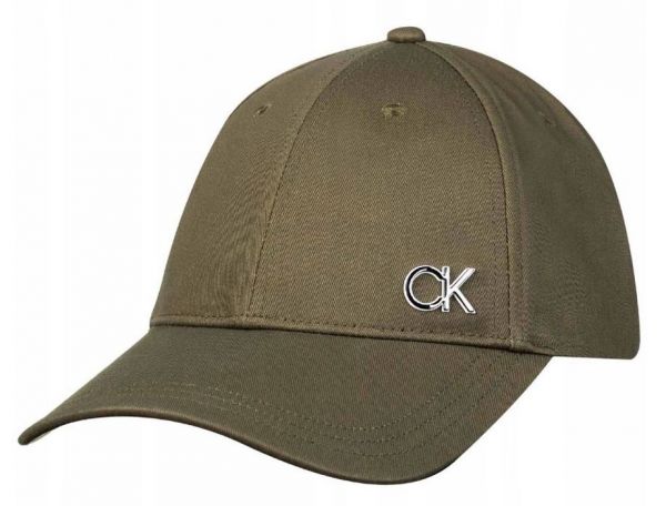 Teniso kepurė Calvin Klein Bombed Metal BB Cap - delta green