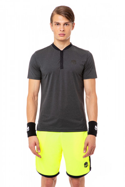 Men's Polo T-shirt Hydrogen Tech Serafino Man - black melange