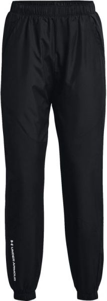 Damskie spodnie tenisowe Under Armour Women's Rush Woven Pant - black/white
