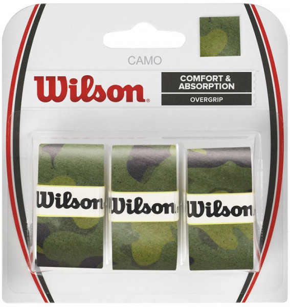 Owijki tenisowe Wilson Camo Overgrip - green