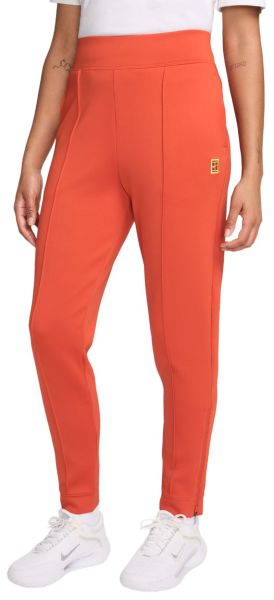 Pantalones de tenis para mujer Nike Court Dri-Fit Heritage Knit Pant - rust factor