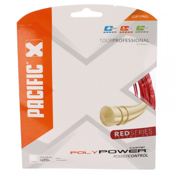 Tennis String Yonex Poly Power Comp 1,25 Red (12,2 m) (Recommended)