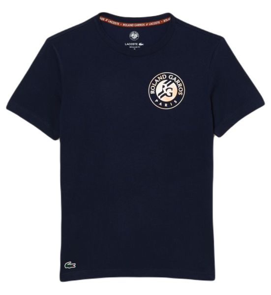 Férfi póló Lacoste Sport Roland Garros Edition Logo T-Shirt - navy blue