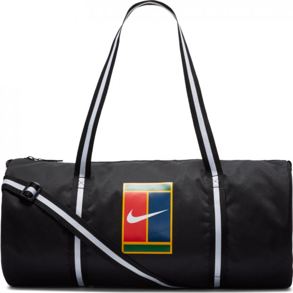 Sporttasche Nike Court Heritage Tennis Duffel Bag - black/white/white
