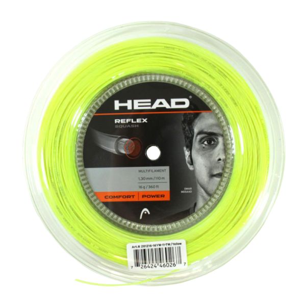 Squash húrok Head Reflex (110 m) - yellow