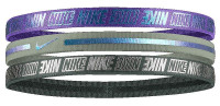 Opaska na głowę Nike Metallic Hairbands 3 pack - psychic purple/jade horizon/juniper fog