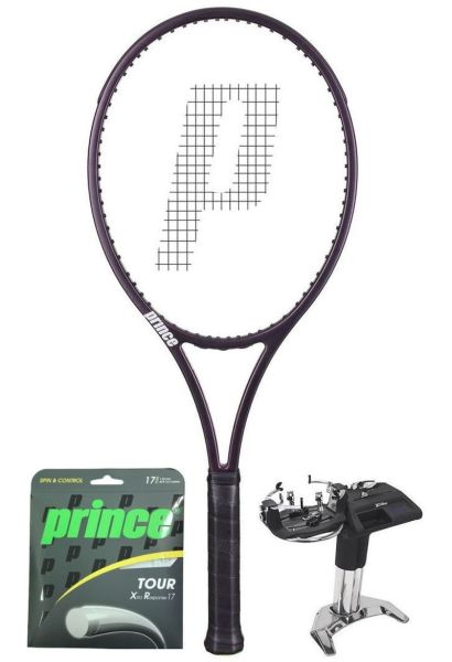 Raquette de tennis Prince TXT2.5 Phantom 100P + cordage + prestation de service