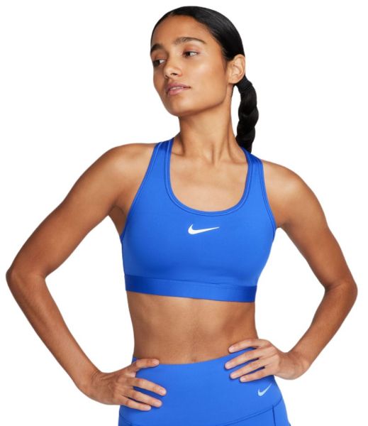Büstenhalter Nike Swoosh Medium Support Non-Padded Sports Bra - hyper royal/white