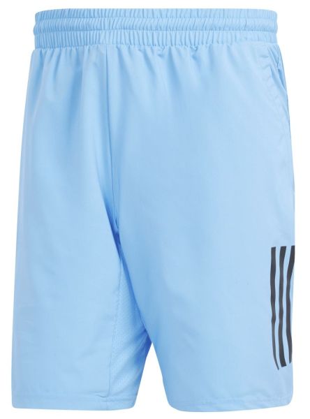 Shorts de tennis pour hommes Adidas Club 3-Stripes Tennis Shorts 9' - Bleu