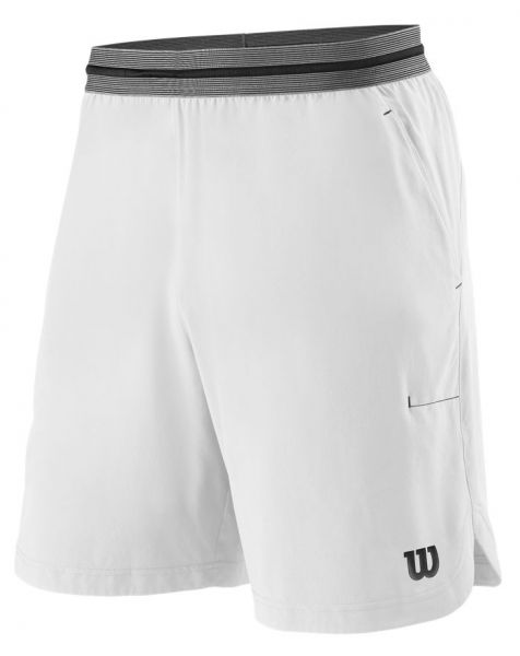 Herren Tennisshorts Wilson Power 8 Short II M - white