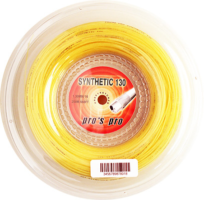 Tennis String Pro's Pro Synthetic 130 (200 m) - natural