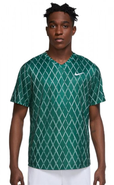  Nike Court Dri-Fit Victory Top Printed M - gorge green/white