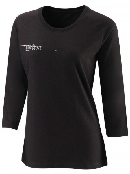 Camiseta de manga larga para mujer Wilson Team II 3/4 Sleeve Tch Tee W - black