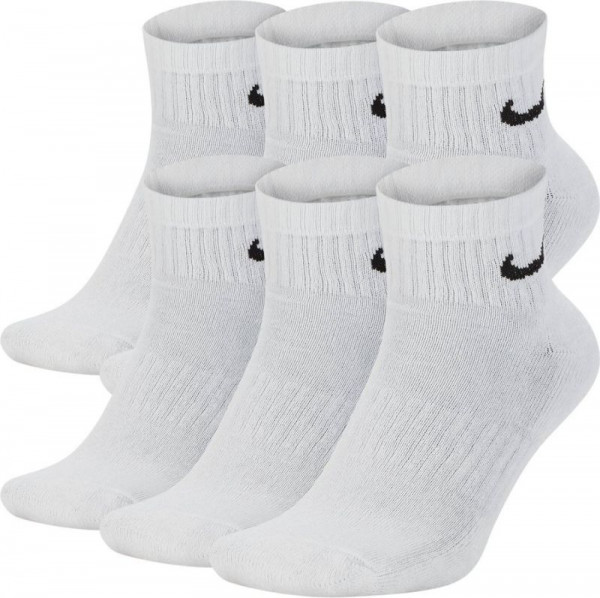 Tennisesokid  Nike Everyday Cotton Cushioned Ankle M 6P - white