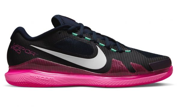 Vīriešiem tenisa apavi Nike Air Zoom Vapor Pro - obsidian/hyper pink/green glow/white