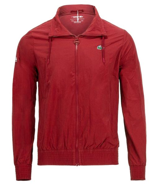 Męska bluza tenisowa Lacoste Men's Sport Novak Djokovic Lightweight Zip Jacket - red