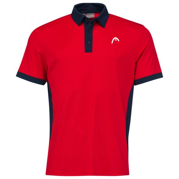 Férfi teniszpolo Head Slice Polo Shirt M - red/dark blue
