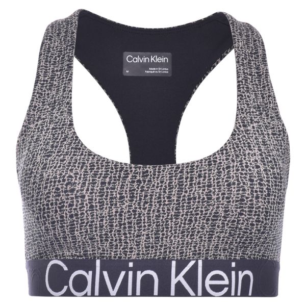 Topp Calvin Klein Medium Support Sports Bra - shocking print