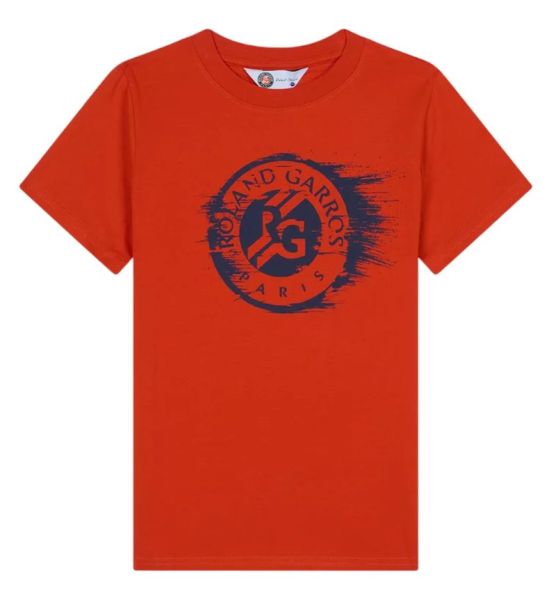 Chlapčenské tričká Roland Garros Scott Logo T-Shirt - Oranžový