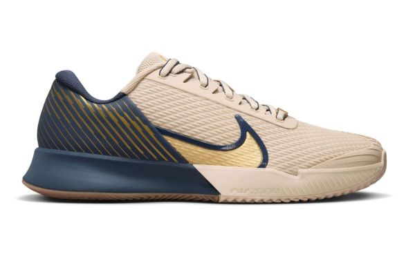 Teniso batai vyrams Nike Zoom Vapor Pro 2 Clay Premium - Smėlio spalvos, Mėlynas, Auksinis