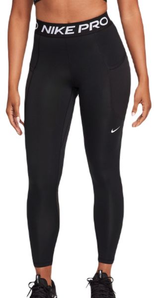 Leggings Nike Pro Dri-Fit 365 Mid-Rise 7/8 Tight - Schwarz, Weiß