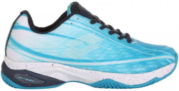 Damskie buty tenisowe Lotto Mirage 300 Clay W - blue bay/all white/navy blue