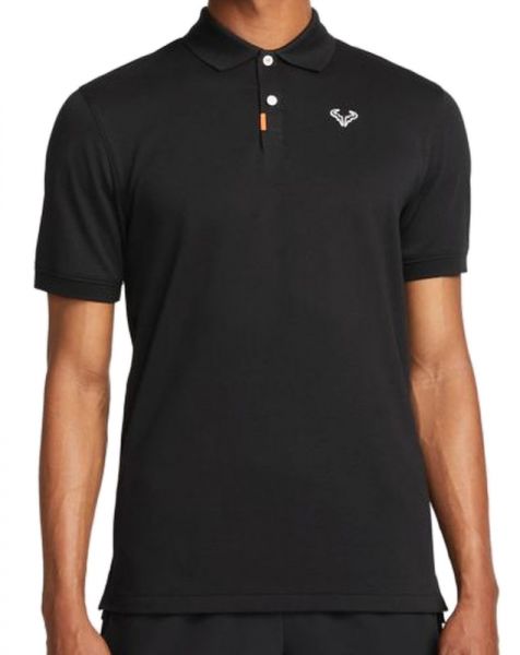 Herren Tennispoloshirt Nike Rafa Slim Polo - black/white