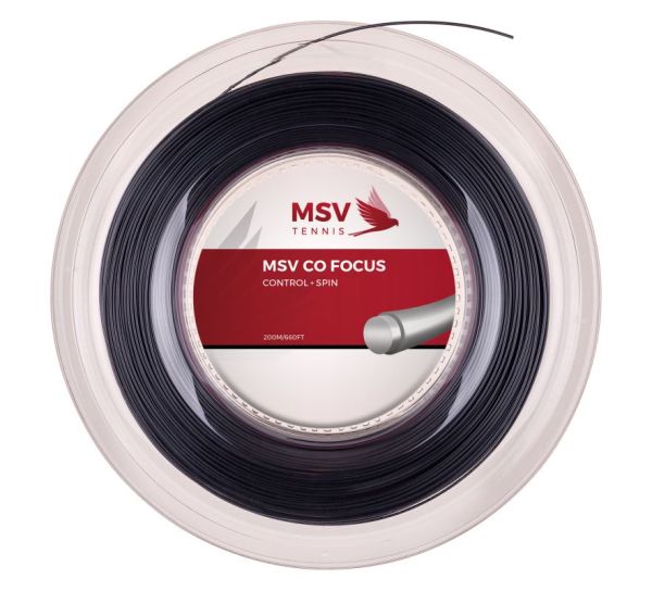 Tennis String MSV Co. Focus (200 m) - black