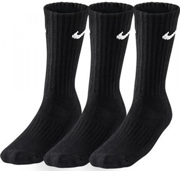 Чорапи Nike Value Cotton Cushioned Crew 3P - black