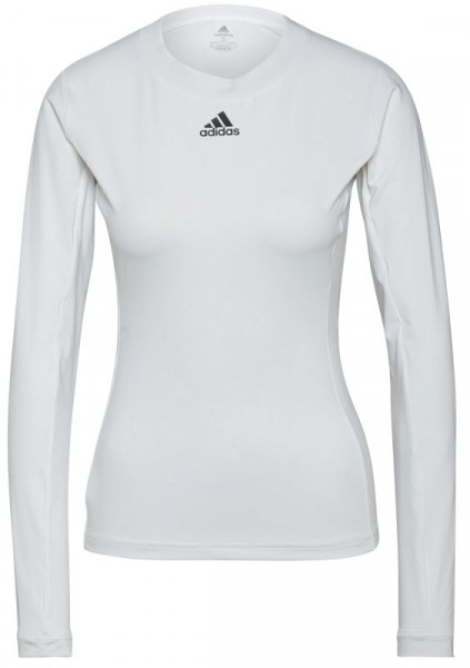 Damen Langarm-T-Shirt Adidas Freelift LS TOP - white/black