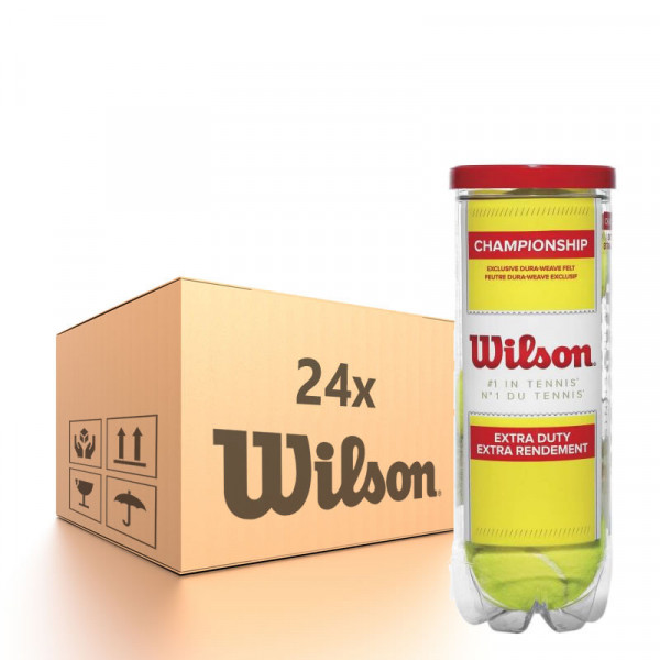 Tenisa bumbiņas kartona kastēs Wilson Championship Extra Duty - 24 x 3B