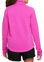 Majica kratkih rukava za djevojčice Nike Dri-Fit Long Sleeve Running Top - active fuchsia Majica kratkih rukava za djevojčice Nike Dri-Fit Long Sleeve Running Top - active fuchsia