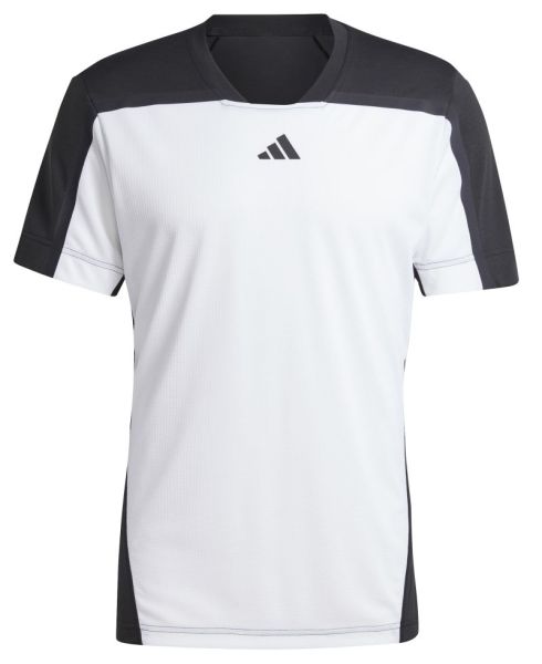 Herren Tennis-T-Shirt Adidas Heat.Rdy FreeLift Pro Polo Shirt - white/black