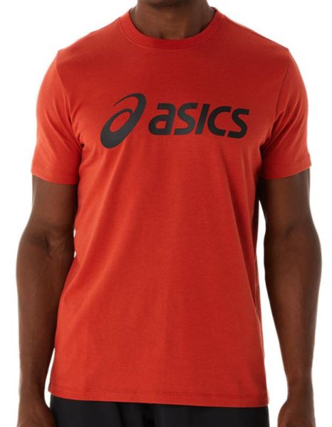 Herren Tennis-T-Shirt Asics Big Logo Tee - spice latte/performance black