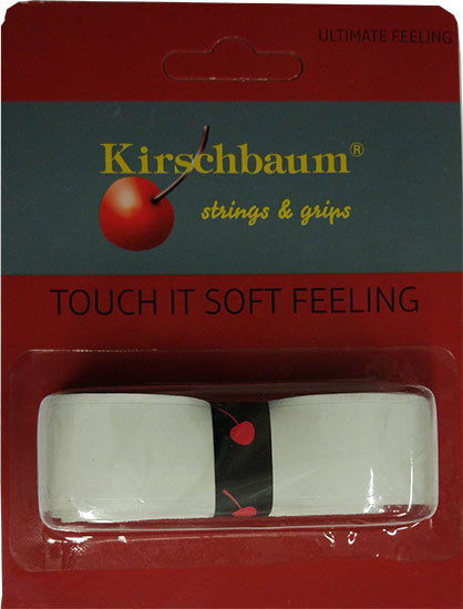 Owijki tenisowe bazowe Kirschbaum Touch It Soft Feeling white 1P
